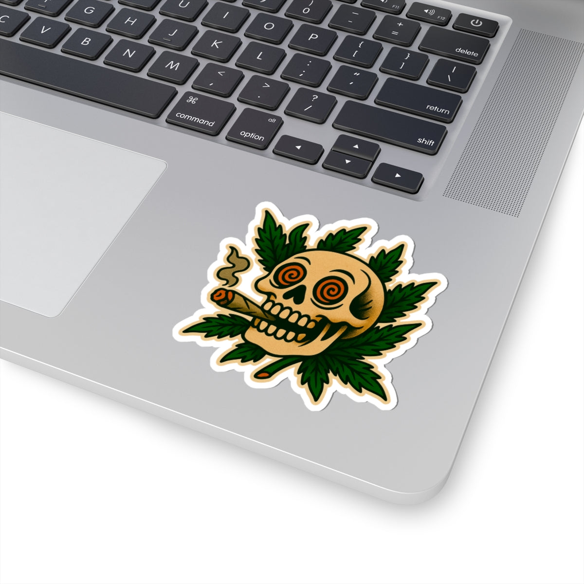 Smoking Skull Sticker
