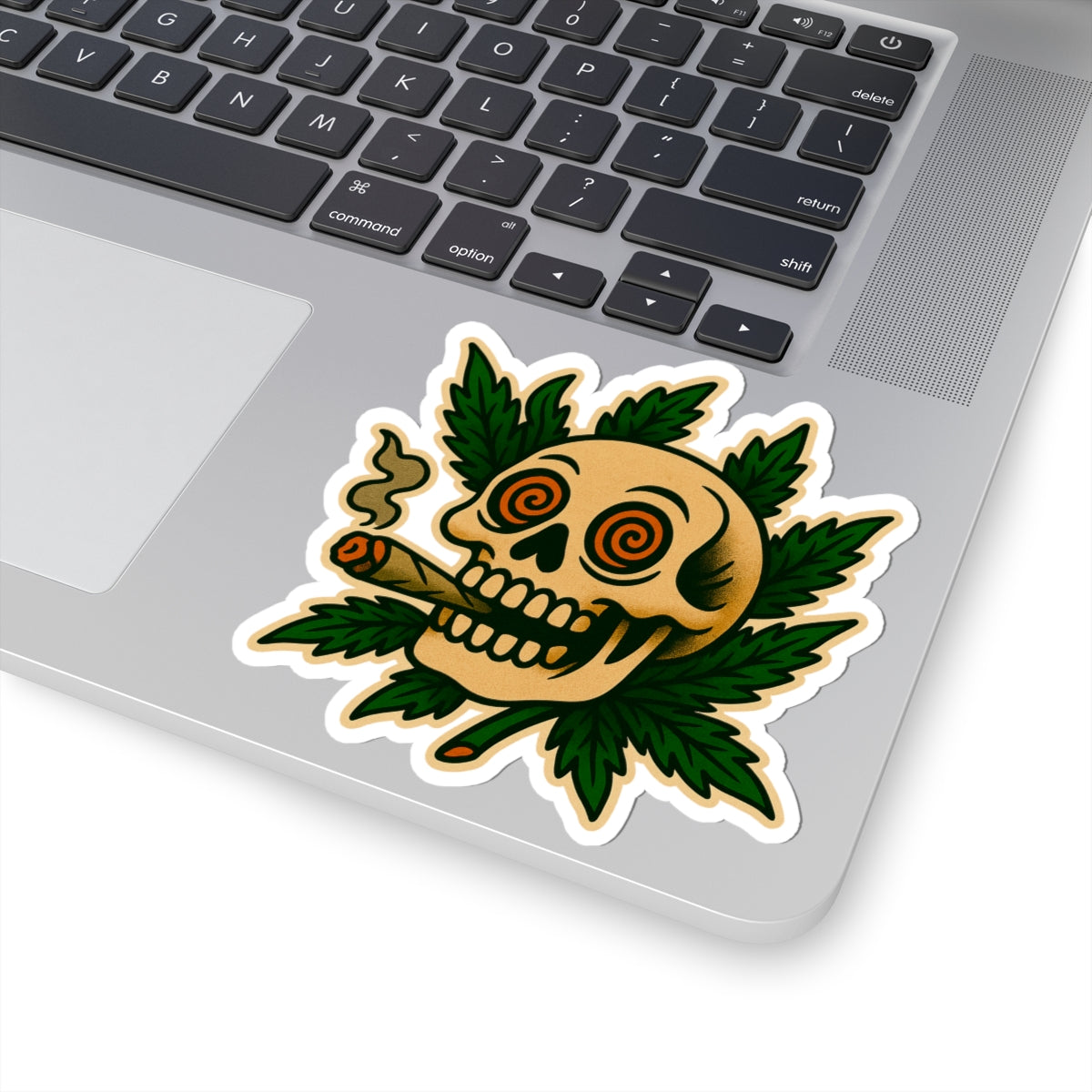 Smoking Skull Sticker