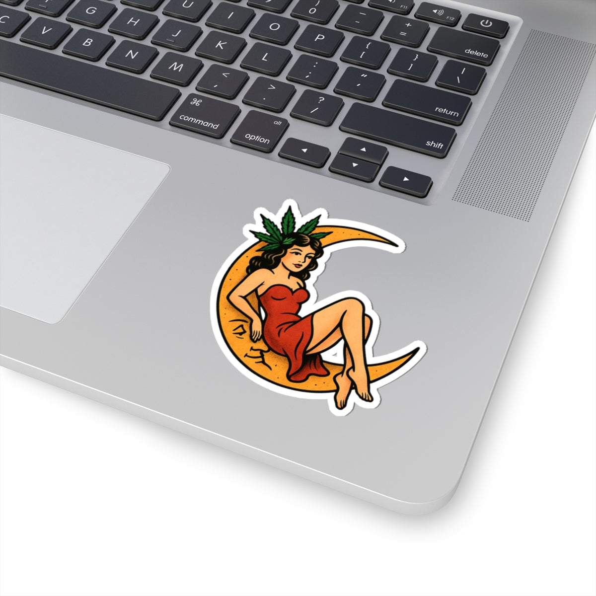 Cannabis moon babe Sticker