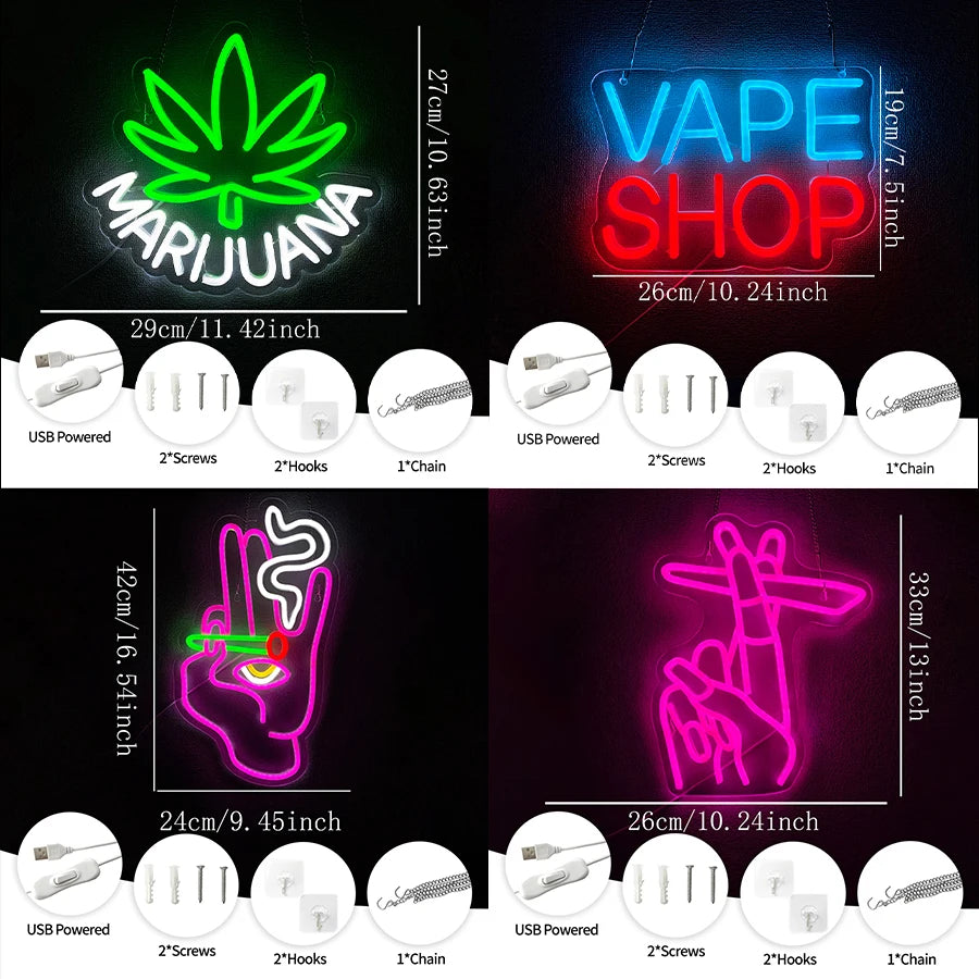 Smoking Series Neon Sign