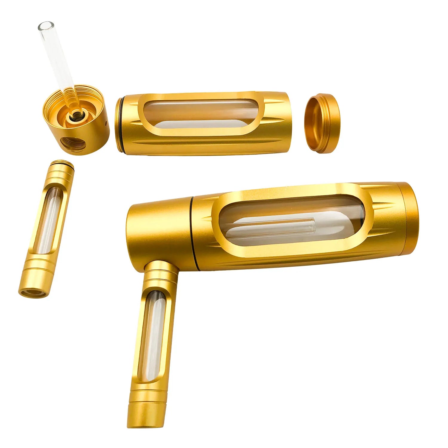 New Metal Popular Bottle Water Pipe Portable Mini Hookah Shisha Tobacco Smoking Pipes Gift of Health Metal Tube Filter